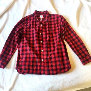 Gap Kids Red and Black Plaid Shirt For Boys Size  Medium 8